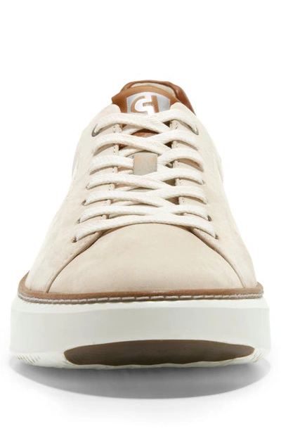 Shop Cole Haan Grandpro Topspin Sneaker In Cement Leather/ Nubuck