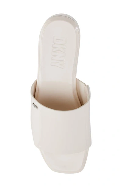 Shop Dkny Adalira Platform Slide Sandal In Egg Nog