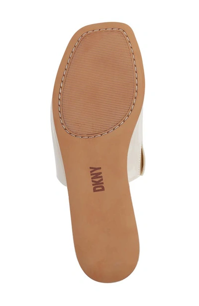 Shop Dkny Adalira Platform Slide Sandal In Egg Nog