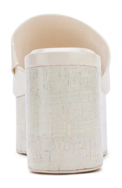 Dkny Adalira Platform Slide Sandal In Egg Nog