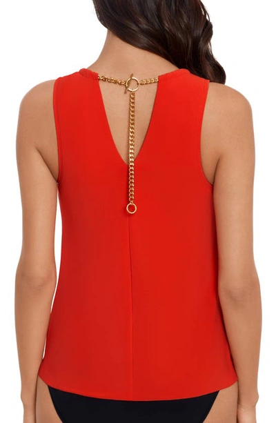 Magicsuit Hyperlink Chanae Tankini Top In Persimmon