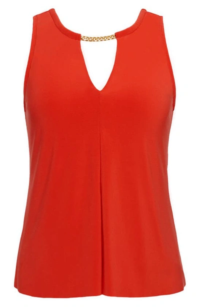 Shop Magicsuit Hyperlink Chanae Tankini Top In Persimmon