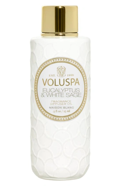 Shop Voluspa Ultrasonic Fragrance Diffuser Oil In Eucalyptus/ White Sage