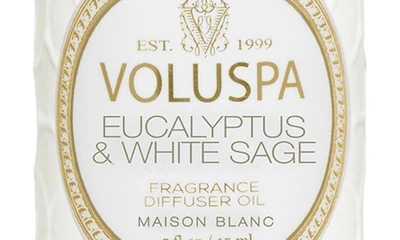 Shop Voluspa Ultrasonic Fragrance Diffuser Oil In Eucalyptus/ White Sage