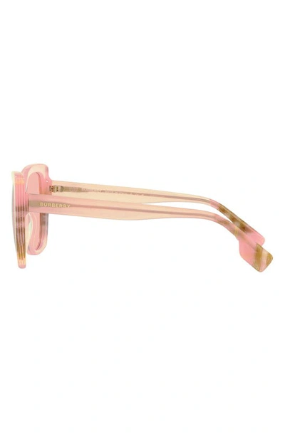 Shop Burberry Meryl 54mm Cat Eye Sunglasses In Pink