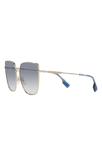 Shop Burberry Alexis 61mm Gradient Irregular Sunglasses In Gold