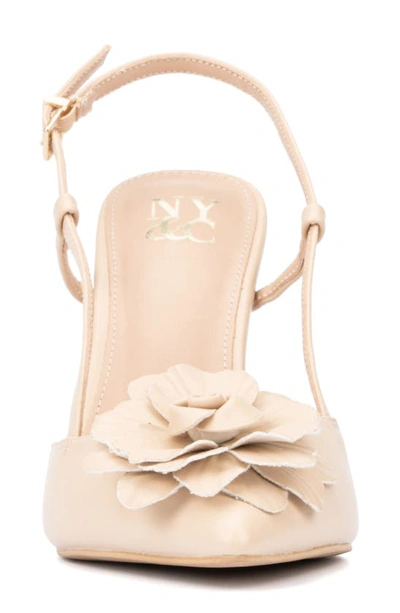 New York And Company Rosemarie Slingback Pump In Beige