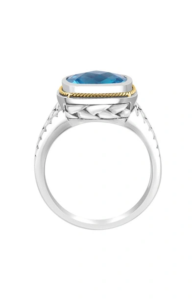 Shop Effy 18k Yellow Gold & Sterling Silver Blue Topaz Ring