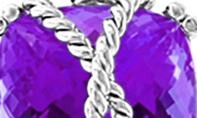 Shop Effy Sterling Silver Amethyst Pendant Necklace In Purple