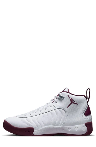 Shop Jordan Jumpman Pro Basketball Shoe In White/ Cherrywood Red