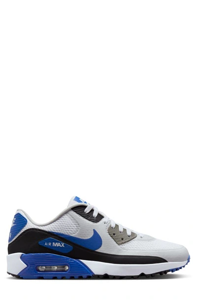 Shop Nike Air Max 90 Sneaker In White/ Game Royal/ Black