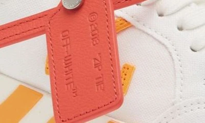 Shop Off-white Vulcanized Low Top Sneaker In White Orange