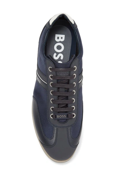 Shop Hugo Boss Stream Low Top Sneaker In Navy