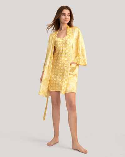 Shop Lilysilk Women's Golden Lily Silk Kimono Robe