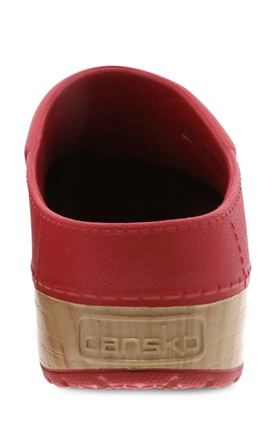 Dansko Kane Clog In Red Molded