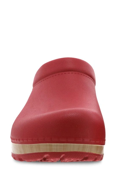 Dansko Kane Clog In Red Molded