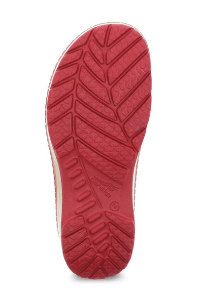Dansko Kane Clog In Red Molded