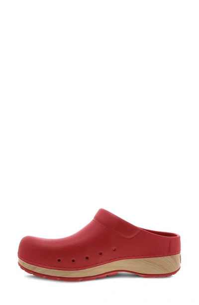 Dansko Kane Clog In Red Molded