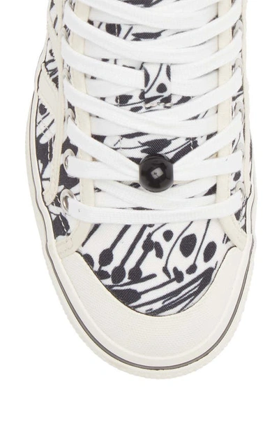 Shop Adidas Originals Nizza Mid Platform High Top Sneaker In Wonder White/ Off White/ Black