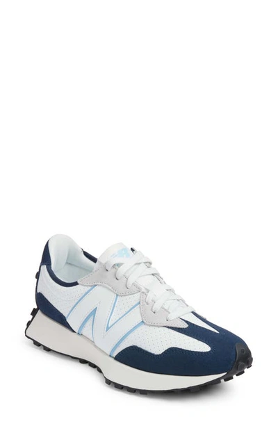 Shop New Balance 327 Sneaker In Navy/ White