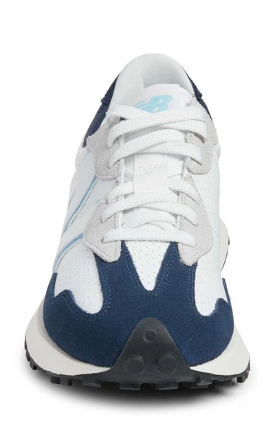 Shop New Balance 327 Sneaker In Navy/ White