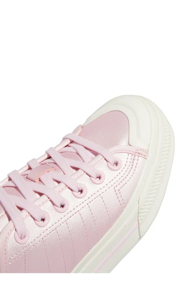 Shop Adidas Originals Nizza Platform Sneaker In Clear Pink/chalk White