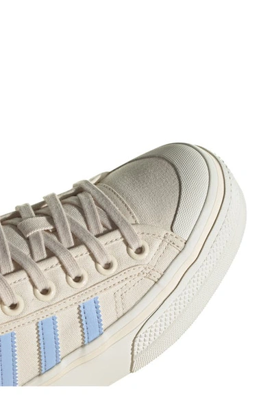 Shop Adidas Originals Nizza Platform Sneaker In White/ Blue/ Off White