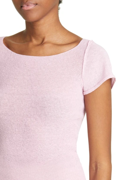 Shop Paloma Wool Lope Ballet Neck Sweater In Pink