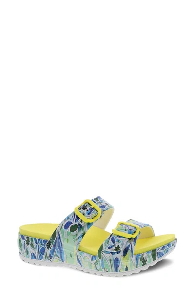 Shop Dansko Kandi Slide Sandal In Hippy Floral Molded