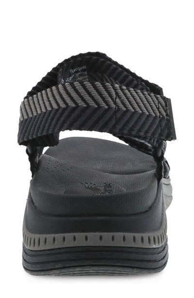 Shop Dansko Racquel Ankle Strap Sport Sandal In Black Herringbone Webbing