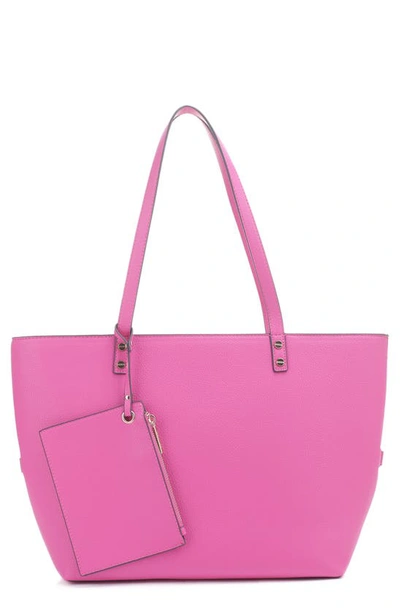 Shop Mali + Lili Estie Vegan Leather Tote In Pink