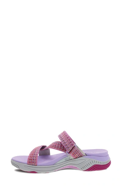 Shop Dansko Rosette Strappy Sport Sandal In Fuchsia Multi Webbing