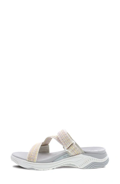 Shop Dansko Rosette Strappy Sport Sandal In Ivory Multi Webbing