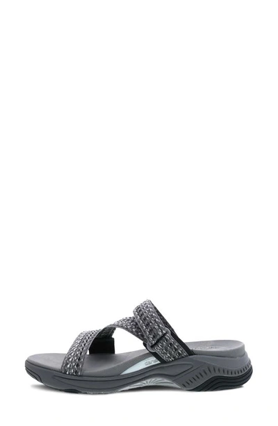 Shop Dansko Rosette Strappy Sport Sandal In Grey Multi Webbing