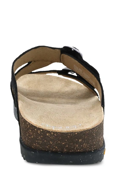 Dansko Dayna Strappy Slide Sandal In Black Suede