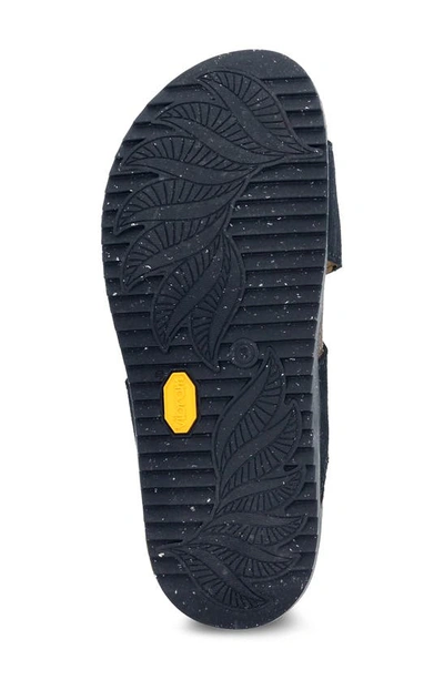 Dansko Dayna Strappy Slide Sandal In Black Suede