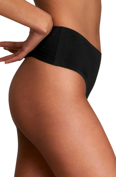 Shop Eby Assorted 3-pack High Waist Thongs In Black