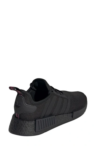 Shop Adidas Originals Nmd R1 Primeblue Sneaker In Core Black/ Black/ Pink