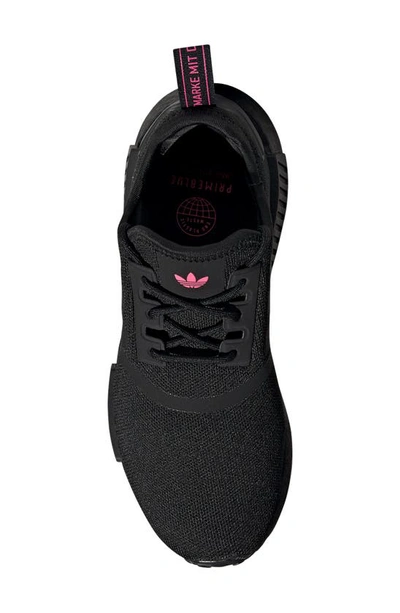 Shop Adidas Originals Nmd R1 Primeblue Sneaker In Core Black/ Black/ Pink