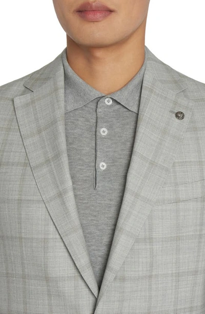 Shop Jack Victor Mcallen Unconstructed Plaid Wool Suit In Grey