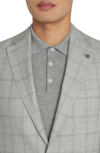 Jack Victor Mcallen Unconstructed Plaid Wool Suit In Grey