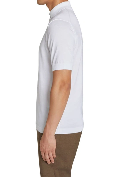 Shop Jack Victor Roslyn Tipped Polo In White