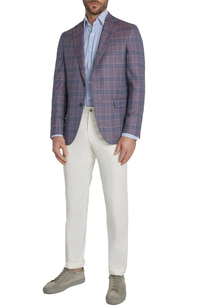 Jack Victor Midland Plaid Wool Sport Coat In Purple