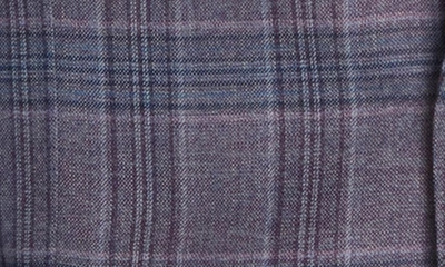 Shop Jack Victor Midland Plaid Wool Sport Coat In Purple