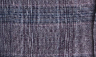 Jack Victor Midland Plaid Wool Sport Coat In Purple