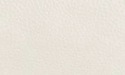 Allsaints Womens White Half Moon Logo-embossed Leather Cross-body Bag In White