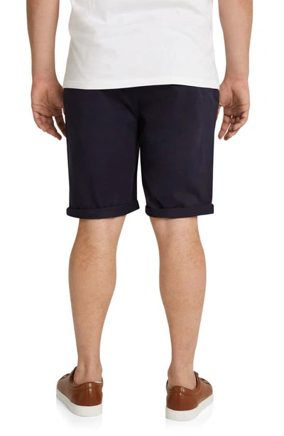 Shop Johnny Bigg Robson Flat Front Stretch Cotton Chino Shorts In Ink