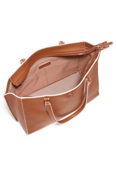 Shop Cole Haan Go-to Leather Tote In British Tan