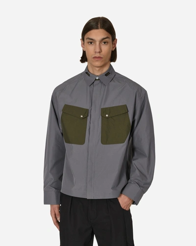 Shop _j.l-a.l_ Cauter Longsleeve Shirt In Grey