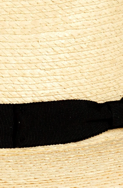 Shop Brixton Jo Straw Rancher Hat In Natural Black